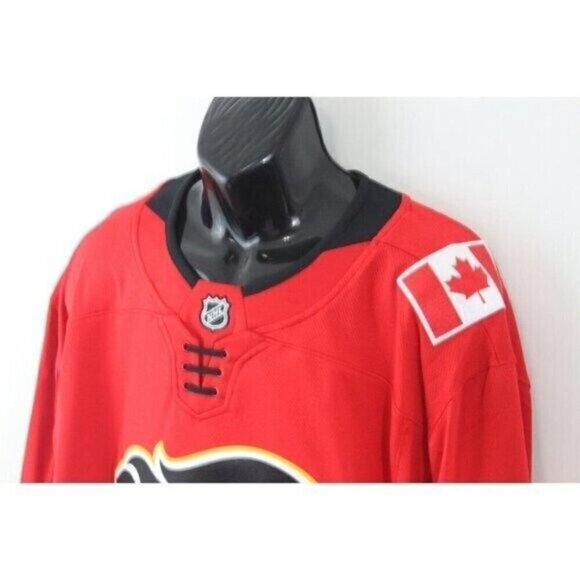 Calgary Flames Mens Fanatics Jersey NHL Breakaway Hockey Licensed Red Sz XL - Picture 7 of 16